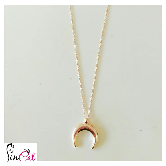 Half moon long necklace