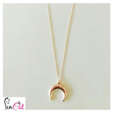 Half moon long necklace