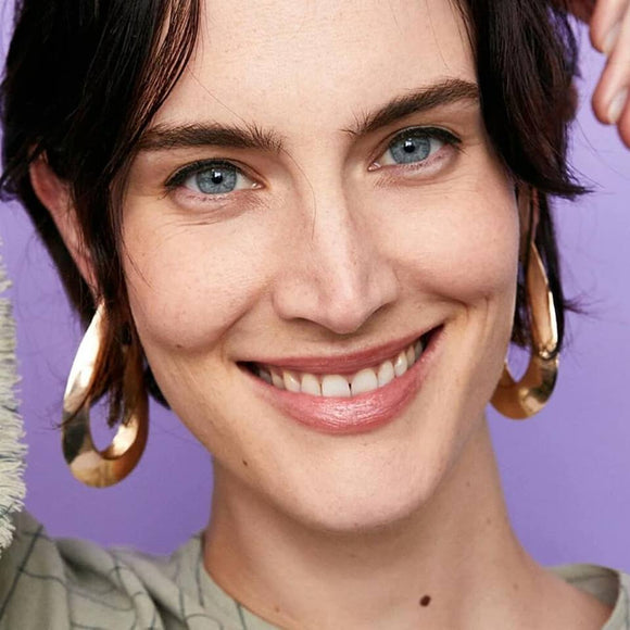 Gold metal vintage statement stud Earrings