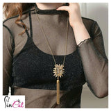 Alloy Long tassel necklace