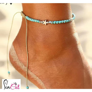 Bohemian beads Rope Anklet