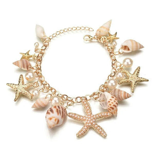 Ocean Style Multi shell Starfish Beach Bracelet