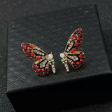 Purple Butterfly nail earrings