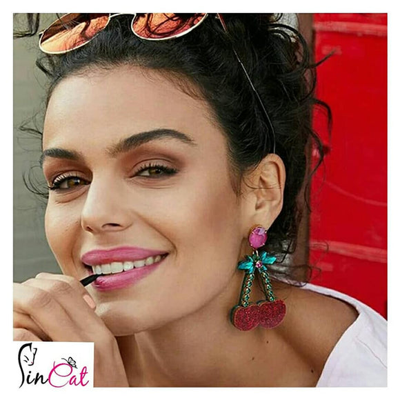 Cute Cherry Bohemian Drop Earrings