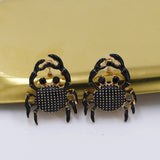 Fashion Cute Crab Women Earrings Metal Stud Earring