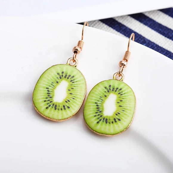 Creative Women's Summer kiwi Fruit Jewelry Earrings