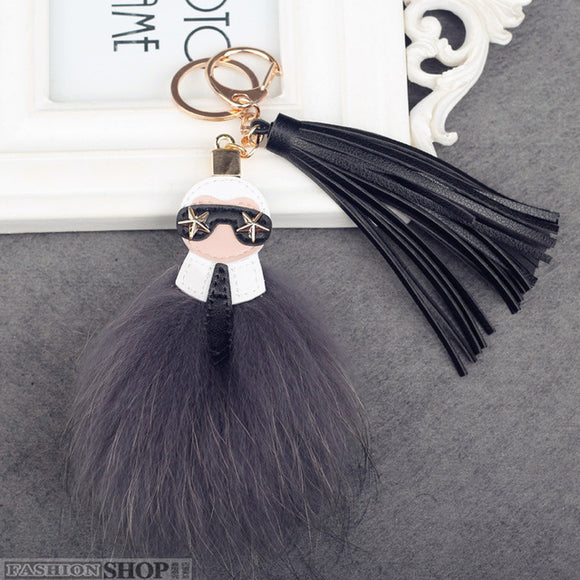 Monster Bag Charm Gray