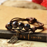 Brown beads rope bracelet