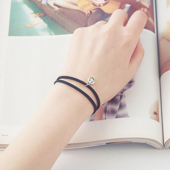smiley rope bracelet