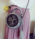 Small Circular Clock Bag