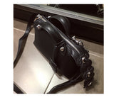 Black Bag with Flower Tassel