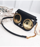 Big golden glasses cartoon Bag