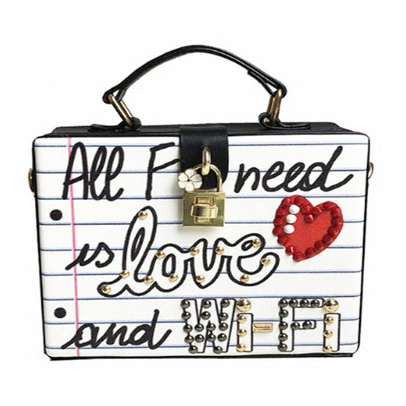 All i need is Love and WIFI ❤ bag