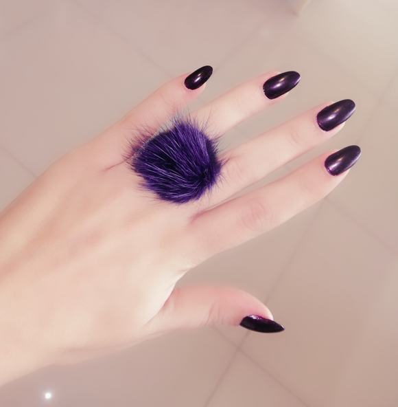 navy mink ring
