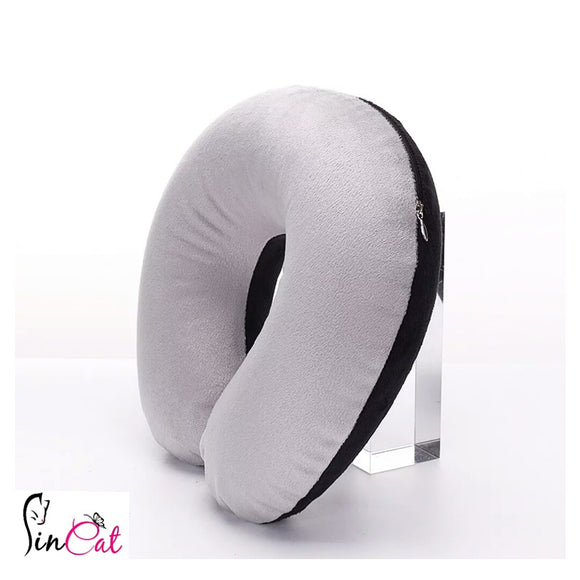 Gray black Inflatable neck cushion travel pillow