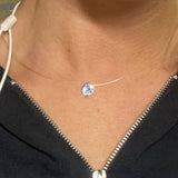 cubic zirconia invisible necklace
