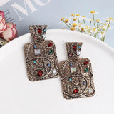 vintage ethnic drop earrings