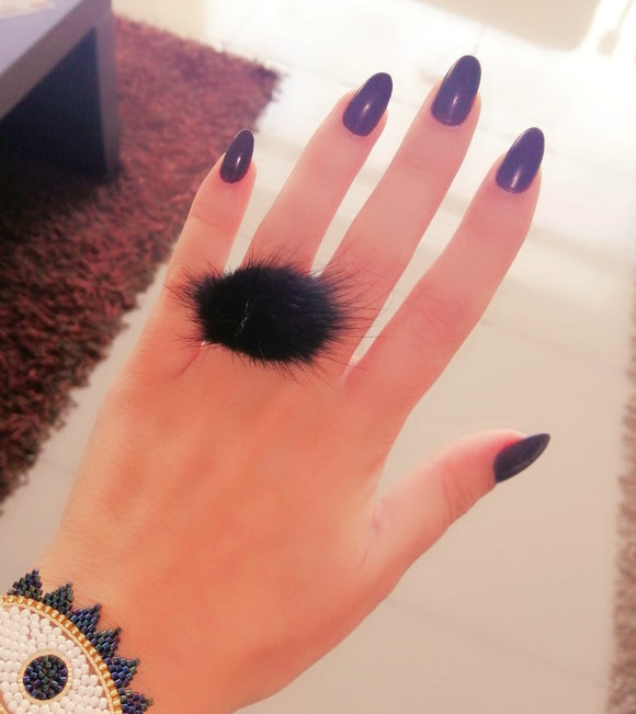 black mink ring