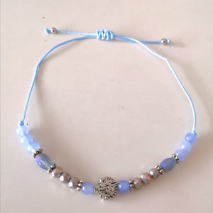 blue shell rope bracelet small size anklet