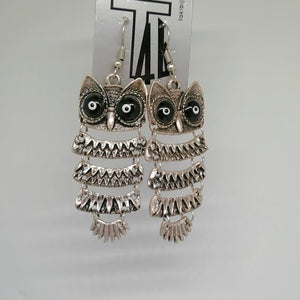 Antique Owl drop earrings