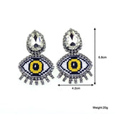 Oorbellen Dangle crystal evil eyeEarrings For Women