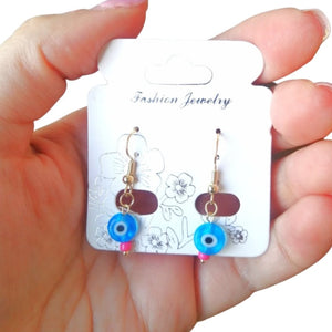 Women Handmade Jewelry Bead Evil Eye Earring