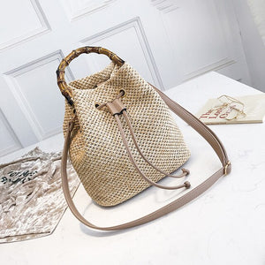 Straw Bucket Bag
