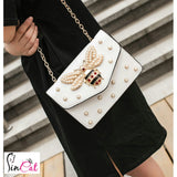 Beige CrossBody Famous Bee bag