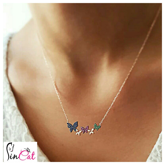 Butterflies necklace