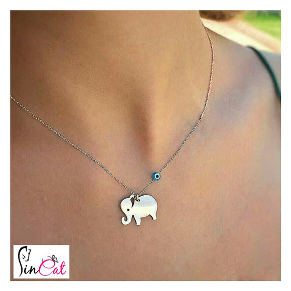 Personalized Elephant necklace