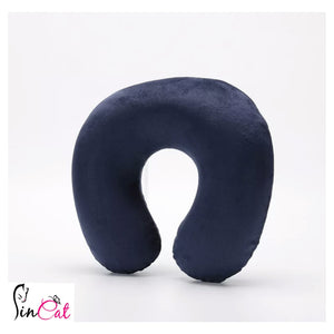 Navy Inflatable neck cushion travel pillow