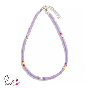 Surfer purple necklace