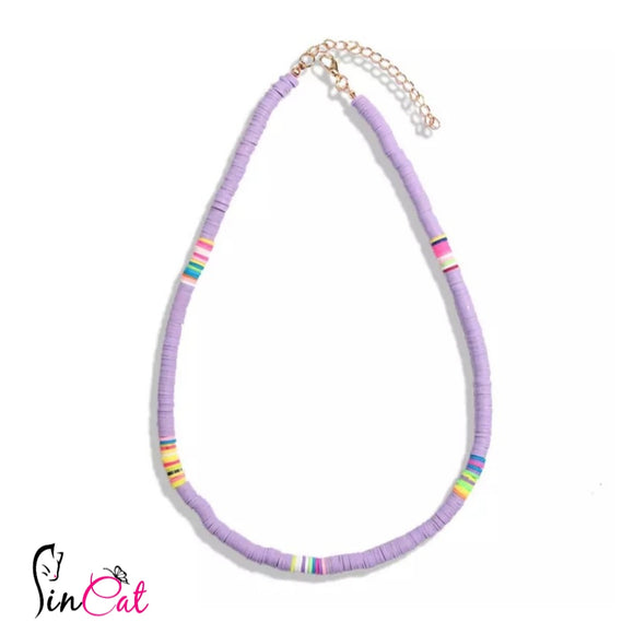 Surfer purple necklace