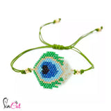 Peacock beaded handmade bracelet