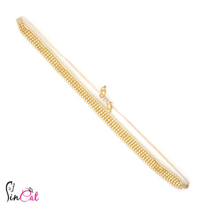 gold beads handmade rope bracelet