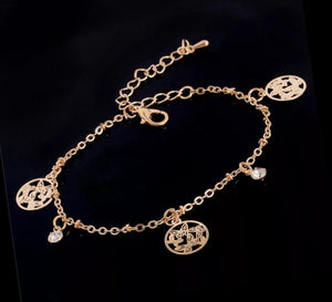 Butterfly golden anklet