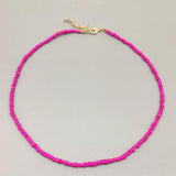seed beads choker necklace
