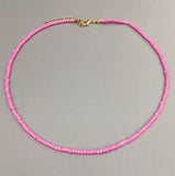 seed beads choker necklace