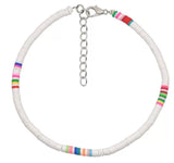 New 6mm Polymer Clay Anklet For Women Handmade Summer Beach surfer Ankle