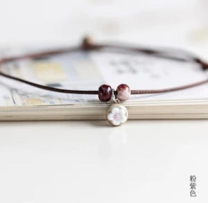 original handmade ceramic Anklet simple fashion female