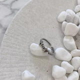925 Sterling Silver Smooth Rings For Women smile face star open rings