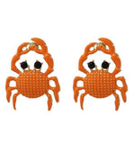Fashion Cute Crab Women Earrings Metal Stud Earring