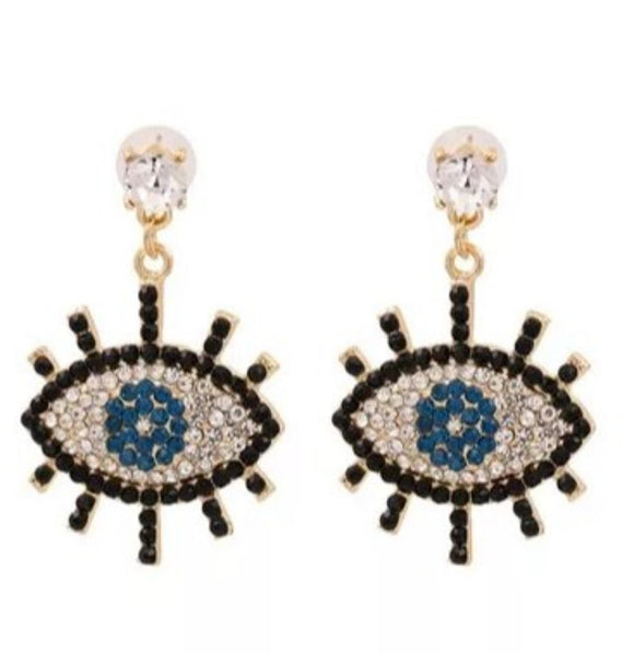 Crystal eye Drop Earrings