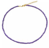 seed beads choker necklace