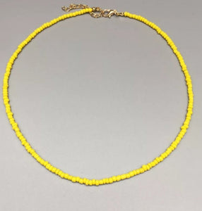 seed beads choker necklace