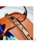 Round Weaving straw bag