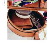 Round Weaving straw bag