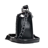Black rivets large capacity bag